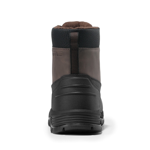 Men's Insulated Snow Winter Boots - BROWN - 4